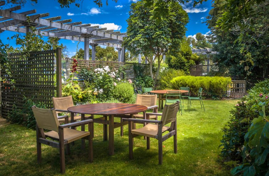 Terrasse jardin été